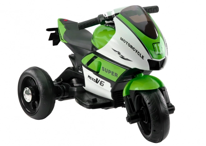 Grünes Elektromotorrad für Kinder