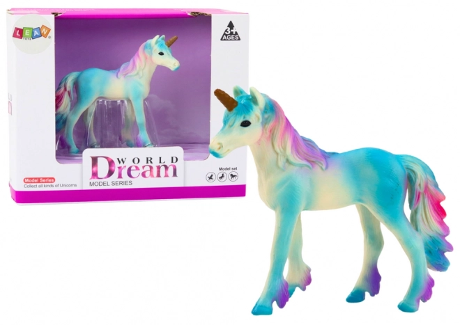 Kleine blaue Einhorn Sammlerfigur