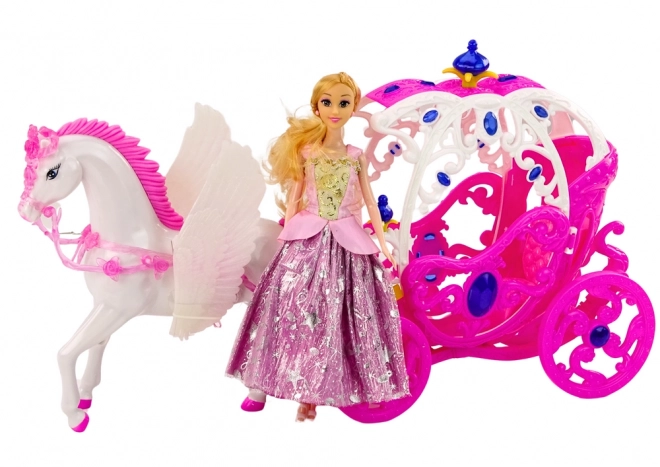 Prinzessin Set mit Kutsche und Pegasus