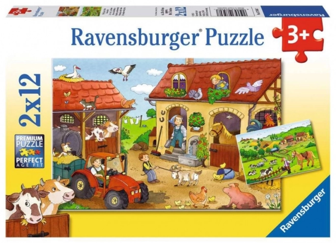 Ravensburger Puzzle Arbeit auf dem Bauernhof