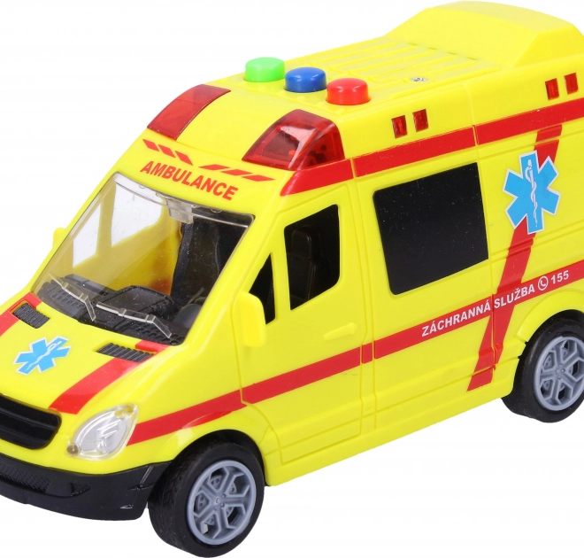 Krankenwagen mit Effekten 14,5 cm
