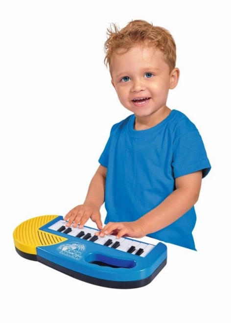 Blaue MMW Kinder-Keyboard mit Griff