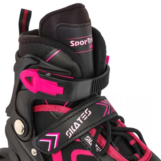 4-in-1 Rollschuhe, Schlittschuhe, Skates Set für Kinder Größe 29-33 Pink – Rosa