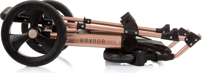 Chipolino Kinderwagen Havana 2in1 Obsidian Gold