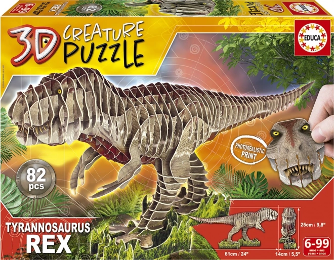 Educa 3D-Puzzle T-Rex für Kinder