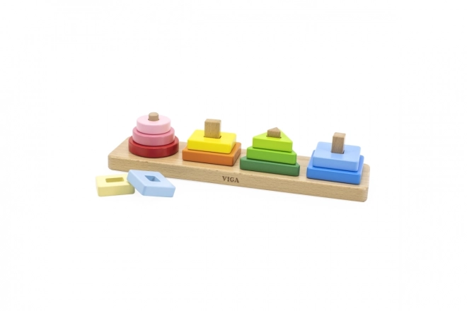 Hölzerner geometrischer Sortierer Viga