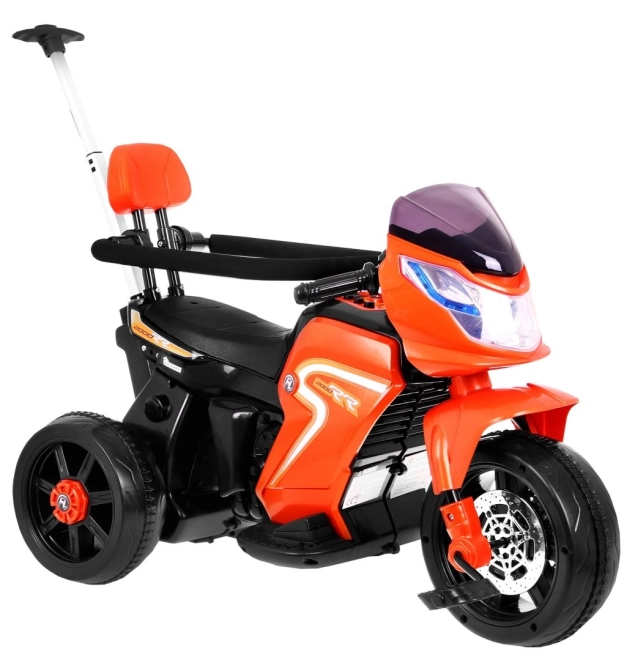 Elektrisches Dreirad 3-in-1 für Kinder Rot mit Schaumstoffgriff und Audio LED