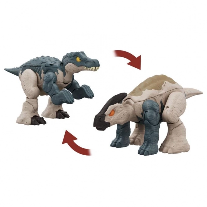 Jurassic World Dinosaurier mit Transformation 2-in-1