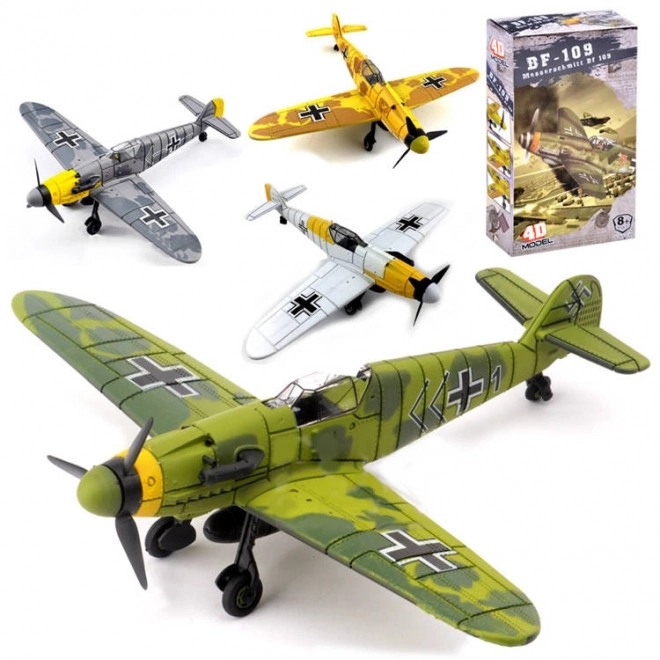 Plastikmodellflugzeug BF-109 zum Zusammenbauen 1:48