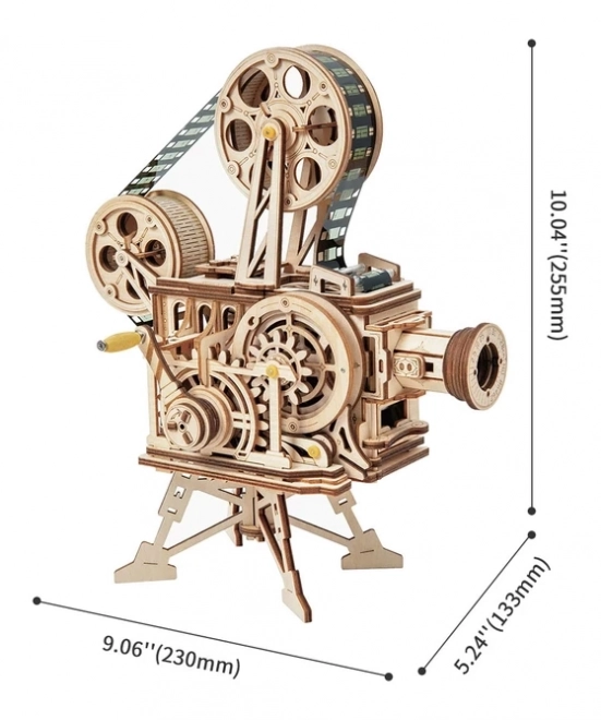 Rokr 3D Holzpuzzle Mechanischer Filmprojektor