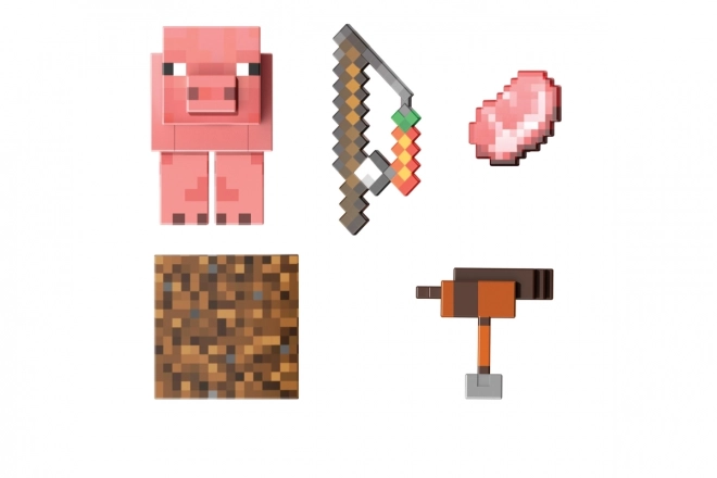 Sammlerfigur Schwein - Minecraft Diamant-Level