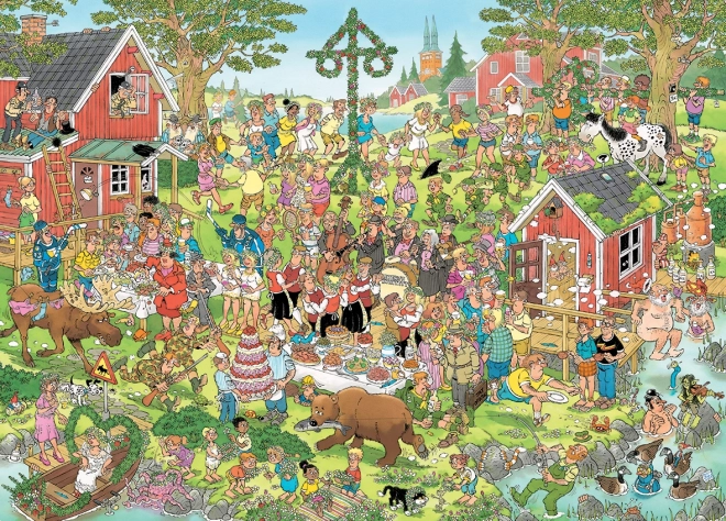 Svatojánské Feste Puzzle 1000 Teile von Jan van Haasteren