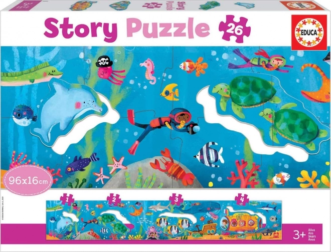 Educa Story-Puzzle Unterwasserwelt