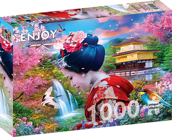 Puzzle Geisha im Garten 1000 Teile