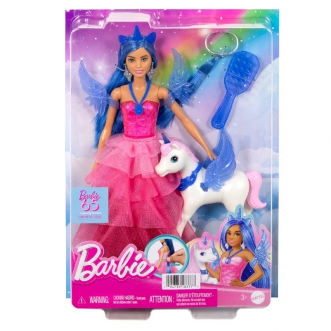 Barbie Prinzessin Sapphire mit geflügeltem Einhorn