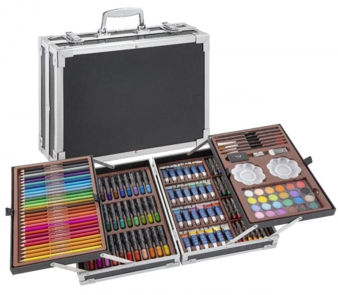 Umfangreiches Kunstset im Metallkoffer