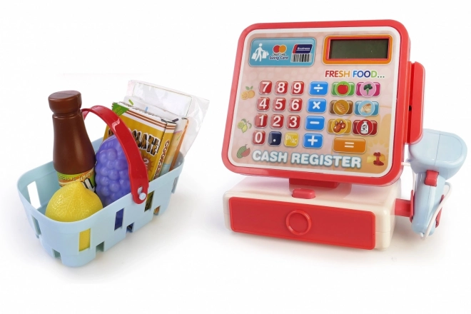 Spielzeug Supermarktkasse mit Korb