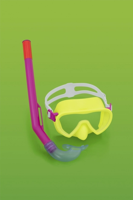 Taucher-Set Bestway Gelbe Maske, Flossen, Rohr 25039