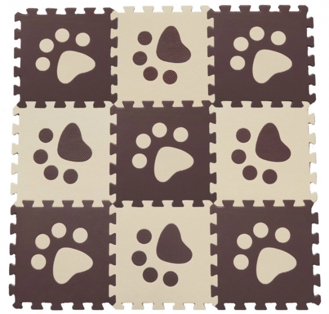 Schaumstoff-BABY-Puzzle Braune Pfoten H (29,5x29,5)
