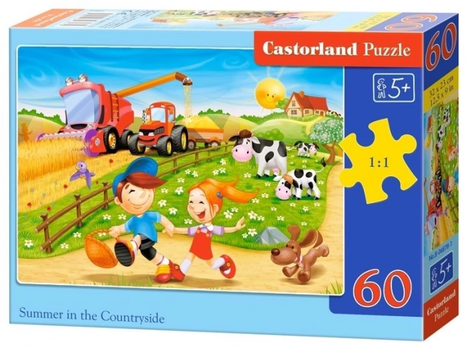 Sommer auf dem Land Kinderpuzzle 60 Teile