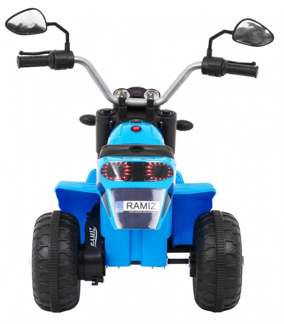 Minibike mit Akku für Kinder Blau mit Sound und LED-Lichtern