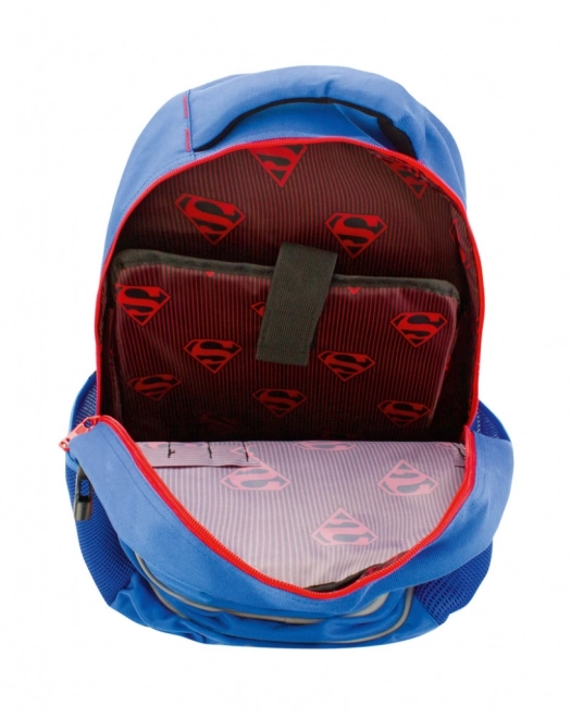 Schulrucksack mit Poncho Superman Original