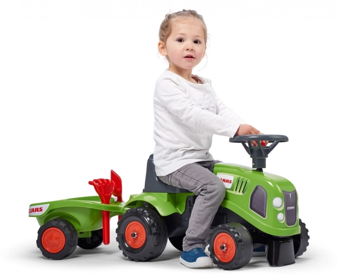 Falk Lauflernwagen Baby Claas mit Anhänger