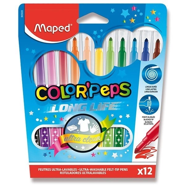 Fixup Color'Peps Langzeit Filzstifte Set 12 Stk