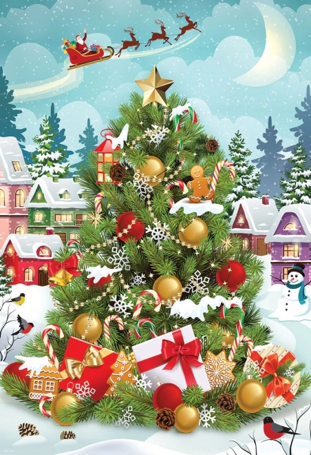 EUROGRAPHICS Puzzle Weihnachtsbaum in Metallbox mit 550 Teilen