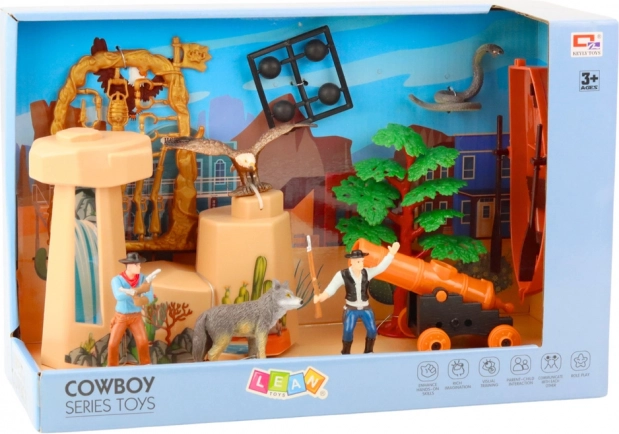 Westliches Cowboy-Set mit Figuren