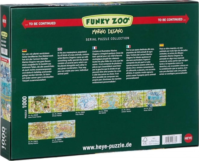 Heye Puzzle Verrückter Zoo: Ozean Ausstellung 1000 Teile