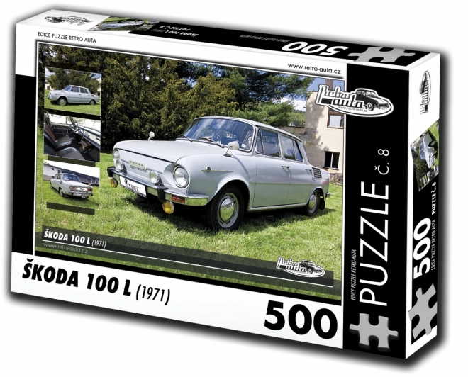 Retro-Autos Puzzle Škoda 100 L