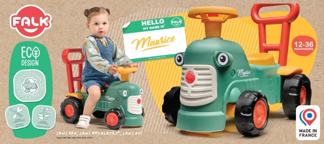 Falk 2-in-1 Rutscher und Lauflernwagen Maurice Grün