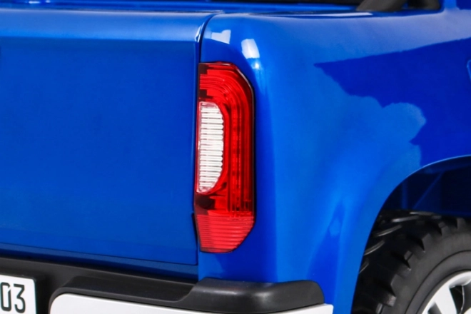 Mercedes Benz Klasse X für Kinder Blaue Farbe + Fernbedienung + 4x4 + MP4 + Gepäckträger + EVA
