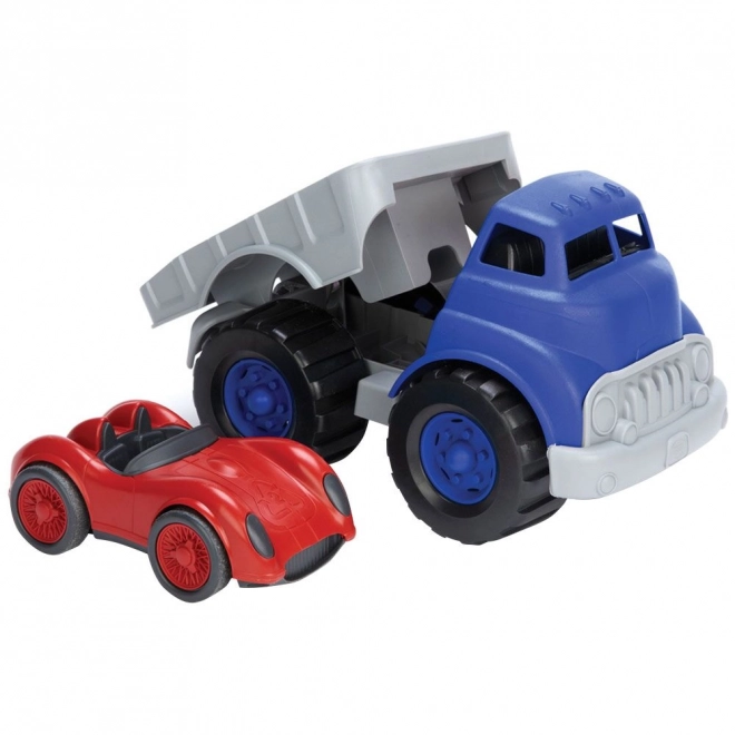 Green Toys Lastwagen mit Rennwagen