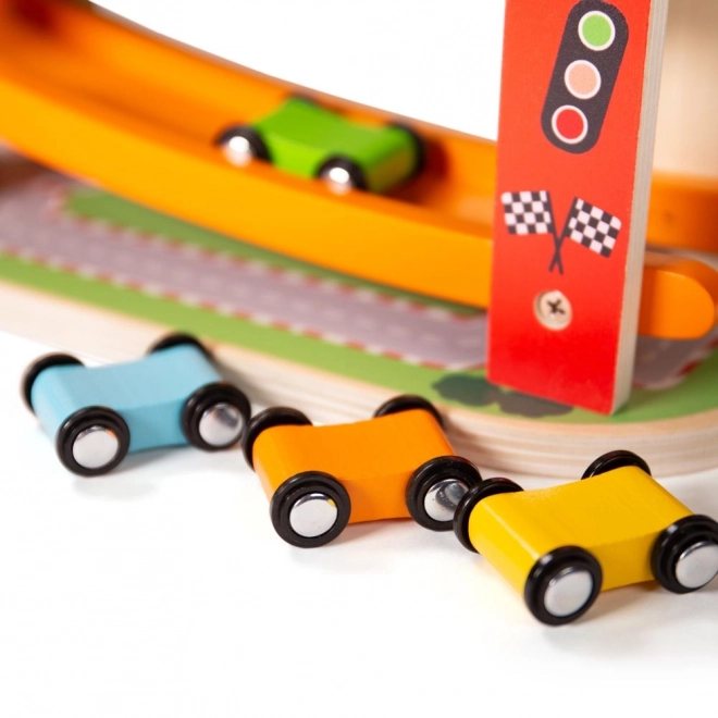 Holz Autorennbahn von Bigjigs Toys