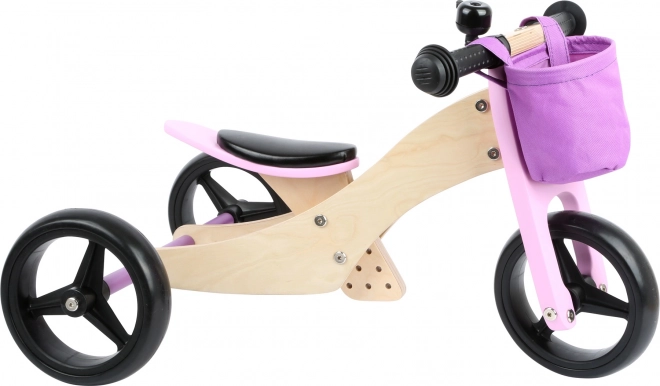 Small Foot Holzlaufrad 2-in-1 Trike Rosa