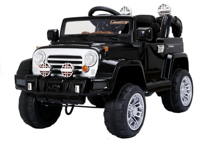 Elektrisches Jeep Kinderauto Schwarz