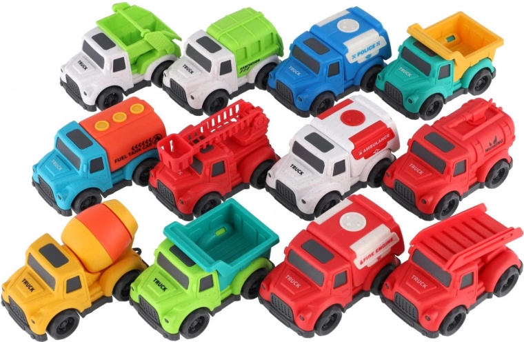 Verschiedene Fahrzeugtypen zur Förderung der Fantasie