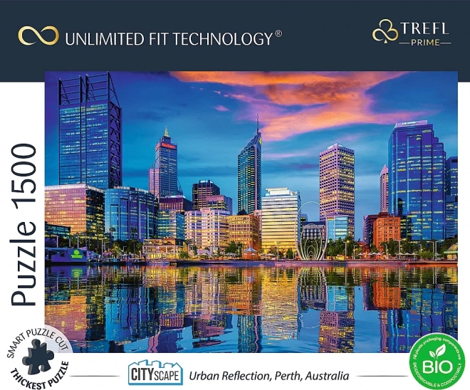 Trefl Puzzle UFT Cityscape: Perth Spiegellandschaft, Australien 1500 Teile