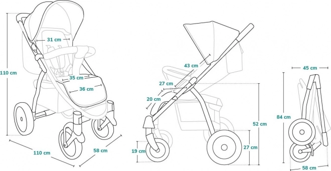 Lionelo Annet Plus Traum Edition Kinderwagen – Träumend