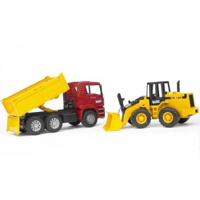 Bruder Man Kipp-LKW mit Frontlader