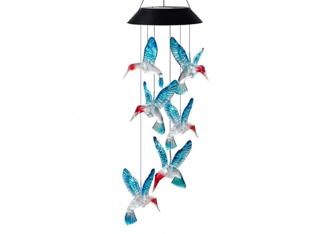 Solarleuchte Kolibri Vögel LED Bunt