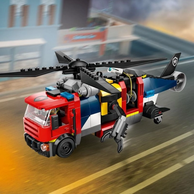 Lego City Hubschrauber-Set mit Feuerwehrfahrzeug und U-Boot