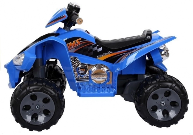 Elektrisches Kinder-Quad mit großen Rädern in Blau