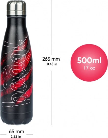 Baagl Thermosflasche mit Metallverschluss Lava 500 ml