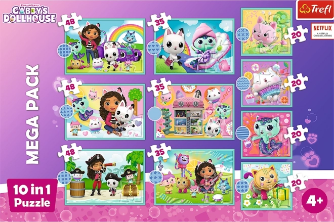 Trefl: Puzzle 10 in 1 - Gabby's Welt