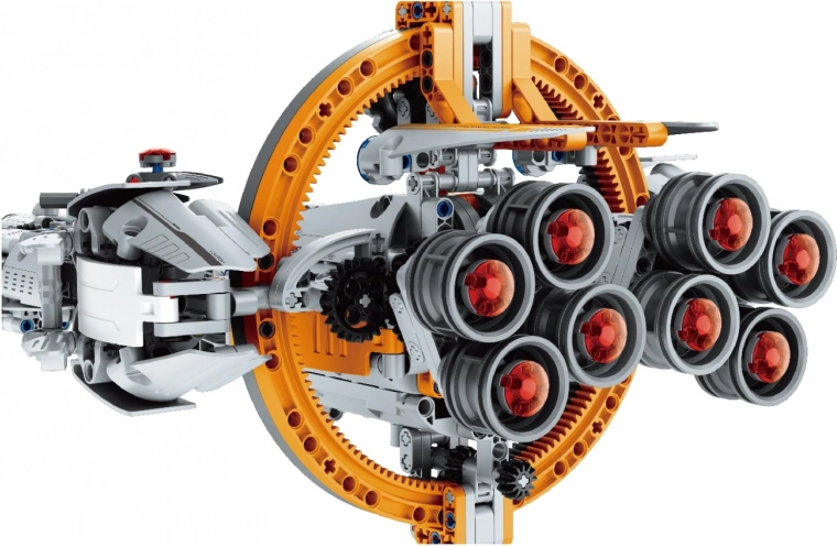 Sci‑Fi-inspiriertes Design mit kreisförmigem Ring