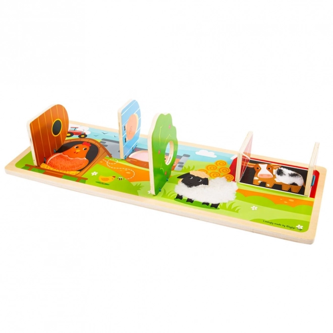 Bigjigs Toys Sensorisches Puzzle Bauernhof