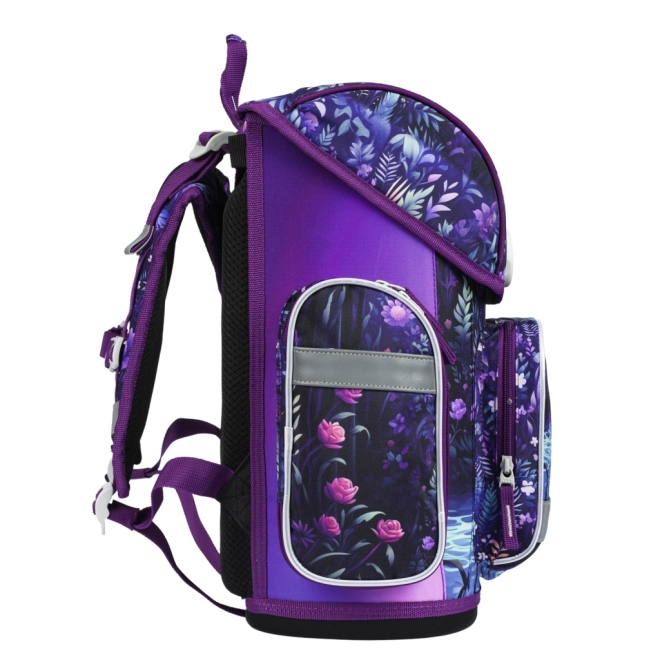 Baagl 3-Set Ergo Jungle Panda: Schultasche, Federmäppchen, Beutel